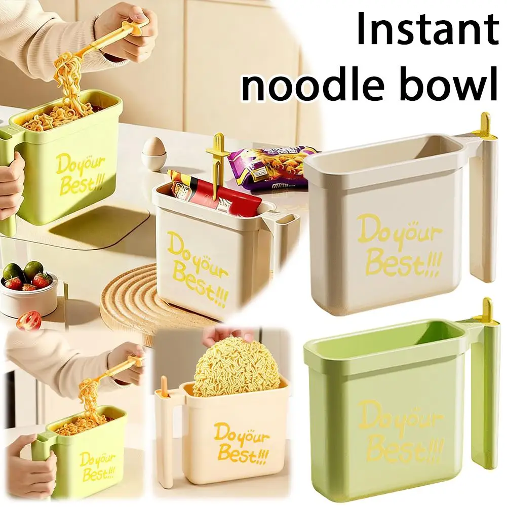 Bagged Instant Noodle Bowl No Wash Instant Noodle Bowl A Must-have For Lazy People Heat-resistant Instant Noodle Bowl