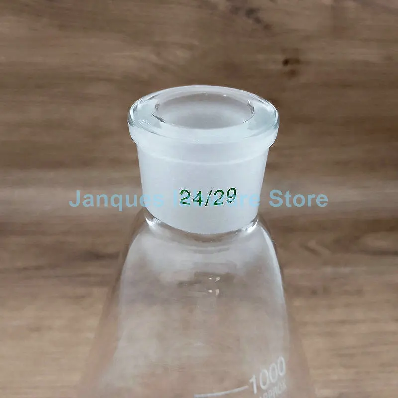 Imagem -03 - Balão Triangular de Vidro de Borosilicato Alto de Peças 25ml a 2000m com Boca Geada Padrão 19 24 29 Lab Cônico