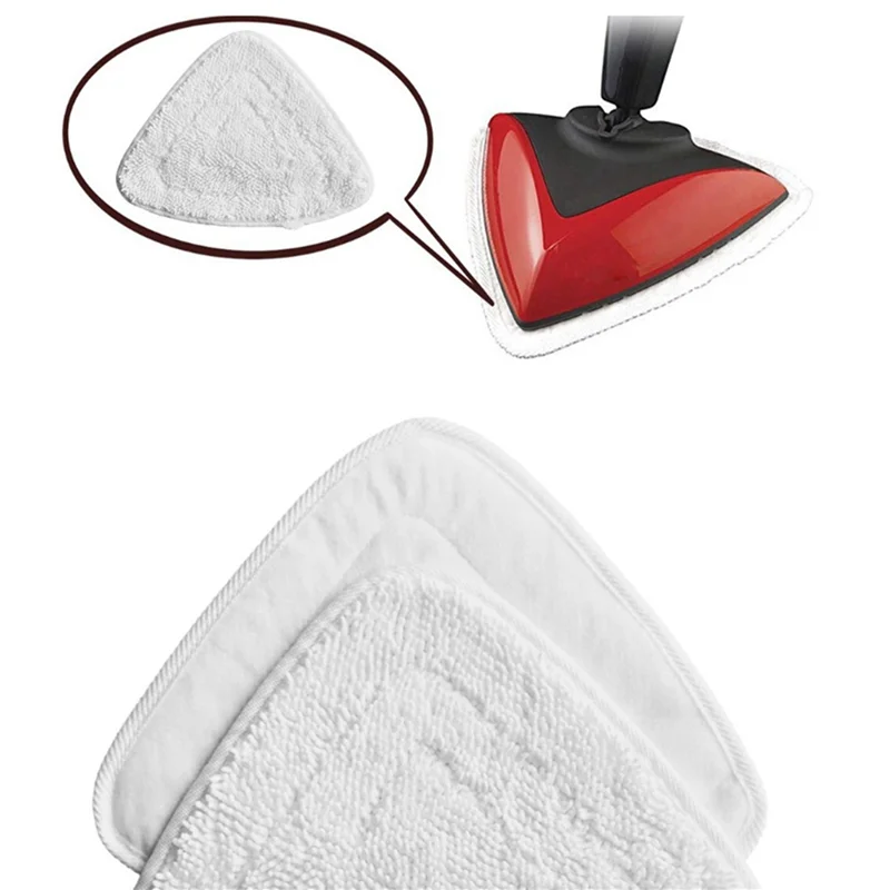A07R 8 Uds almohadillas de mopa de vapor para aspiradora Vileda Ocedar lavable reutilizable almohadilla de fregona triangular herramienta de limpieza de suelo de tela