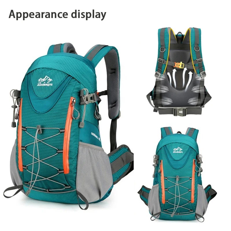 Off road hiking large capacity hiking backpack, unisex ultra light backpack, travel outdoor backpack