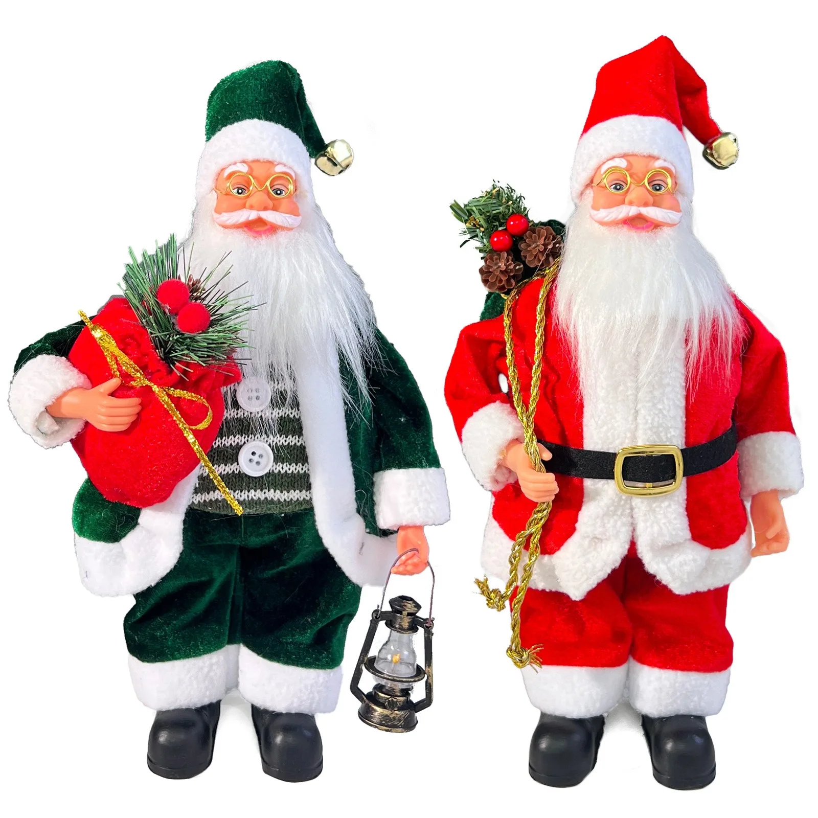 

13inch Santa Claus Doll Christmas Standing Santa Xmas Mall Window Pendants Merry Christmas Decor Gift Noel Happy New Year 2026
