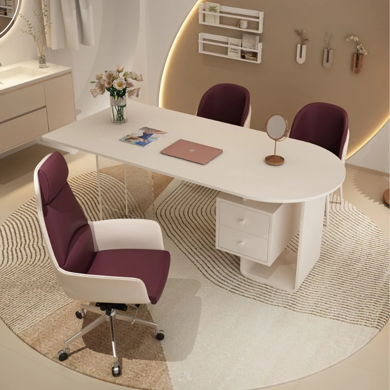 ec-advanced high-end computer desk creative designer beauty salon computer desk Light luxury mesas computador office furniture-