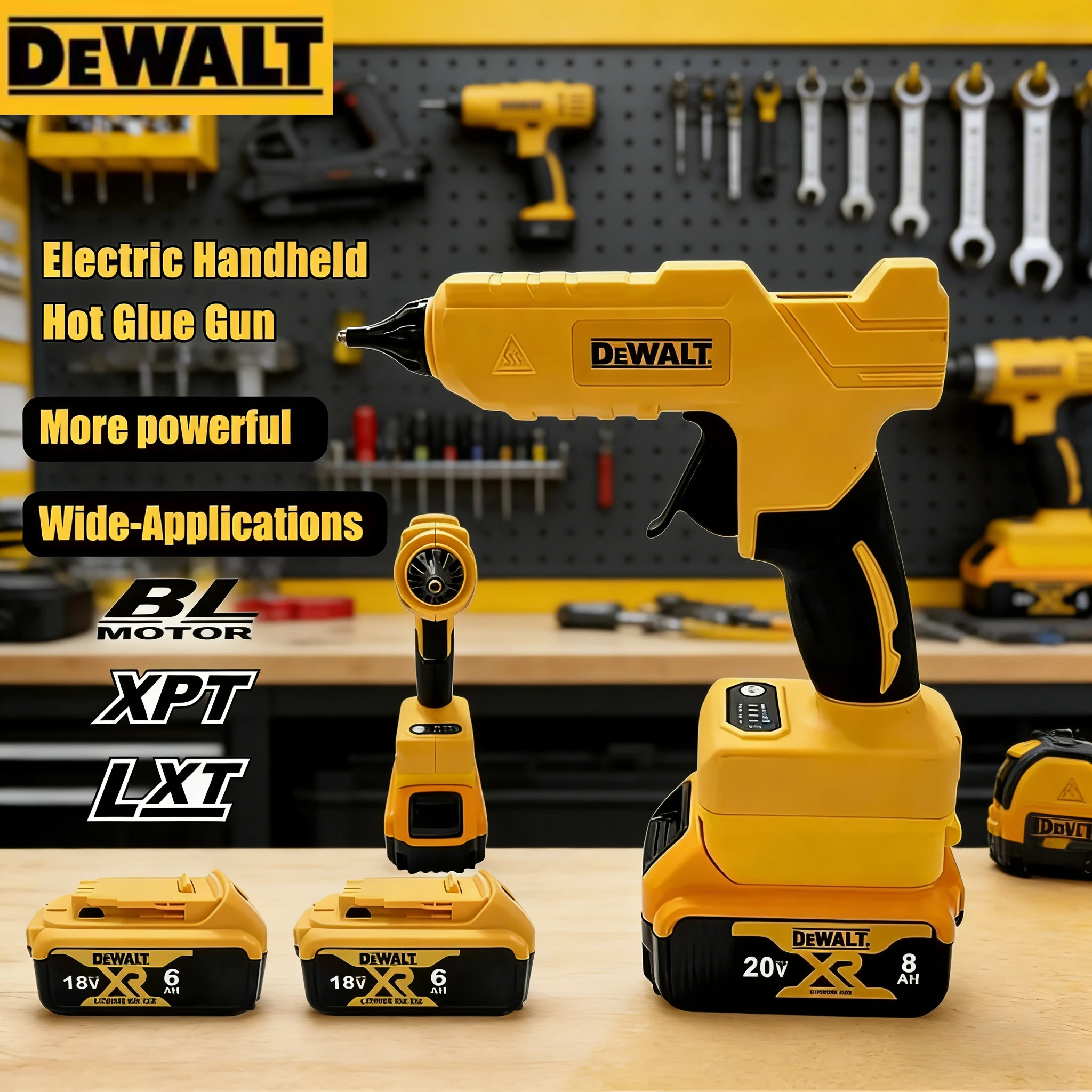 

DEWALT Electric Handheld Hot Glue Gun Repair DIY Tool Hot Melt Welding Hot Air Gun Anti-scald Nozzle Tool
