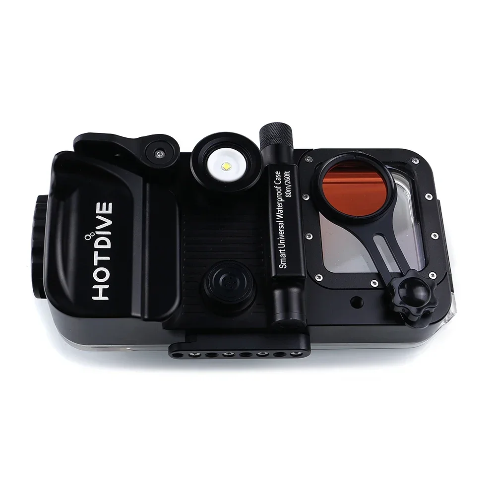 Dropshipping Hotdive H2 Pro Mobile Phone Housing Scuba Diving Case Wide Angle Lens Kit