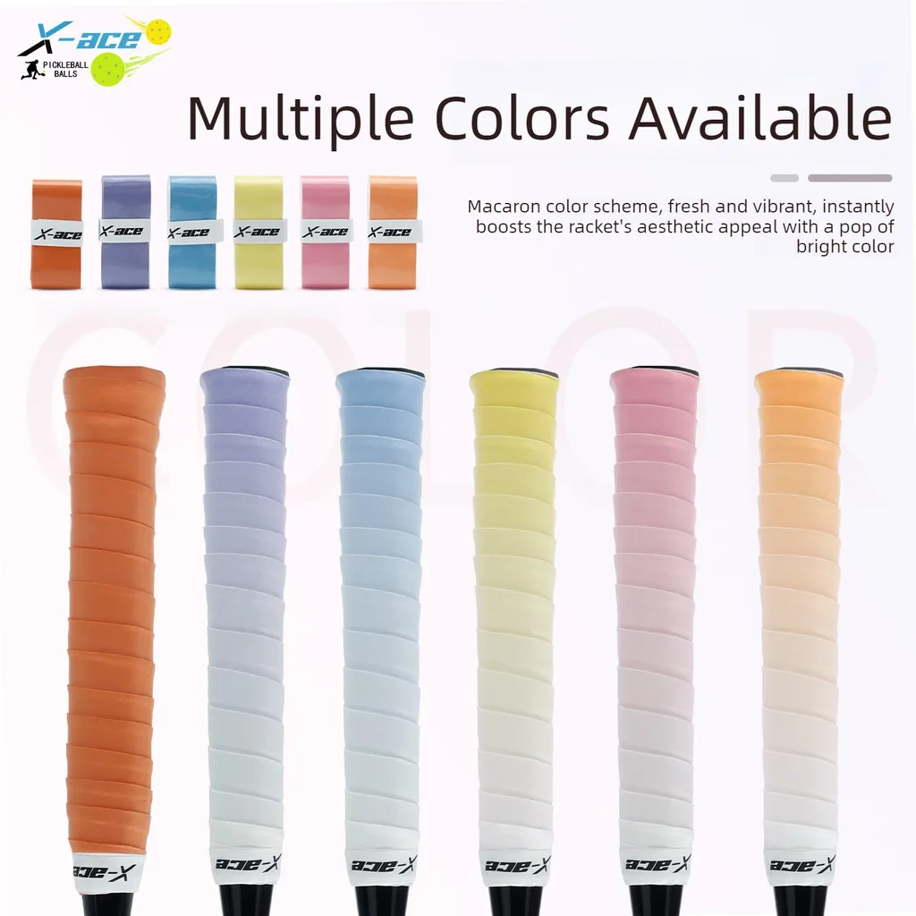 X-ACE Overgrip for Pickleball Paddle, Brown Gradient, Shockproof Anti-Slip PU Material, Tennis Badminton Racket Grip Tape