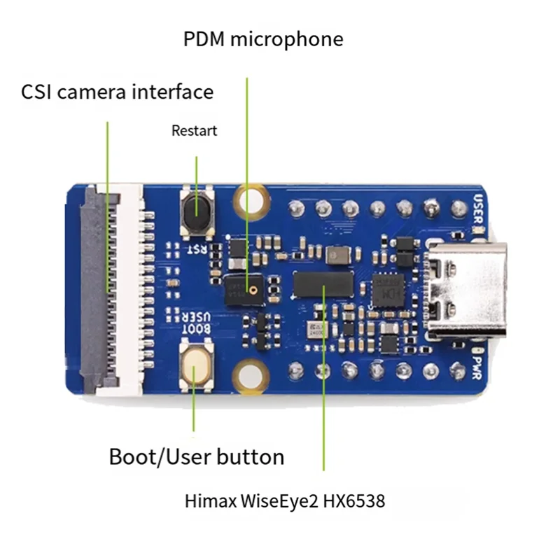 Grove - وحدة Vision AI Module V2 - Arm Cortex-M55 & Ethos-U55، Tensorflow وPytorch المدعومة، لـ Arduino، ESP32C3-X64A