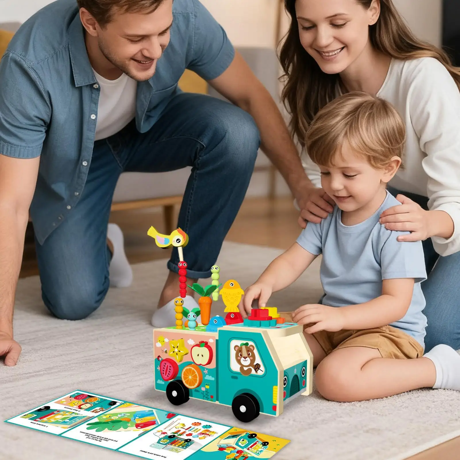 Kleinkind-Formsortierer, Feinmotorik-Vorschulspiele, Entwicklungsformsortierung, Rettichspielzeug für Jungen, Mädchen, Baby, Kleinkind, Vorschule