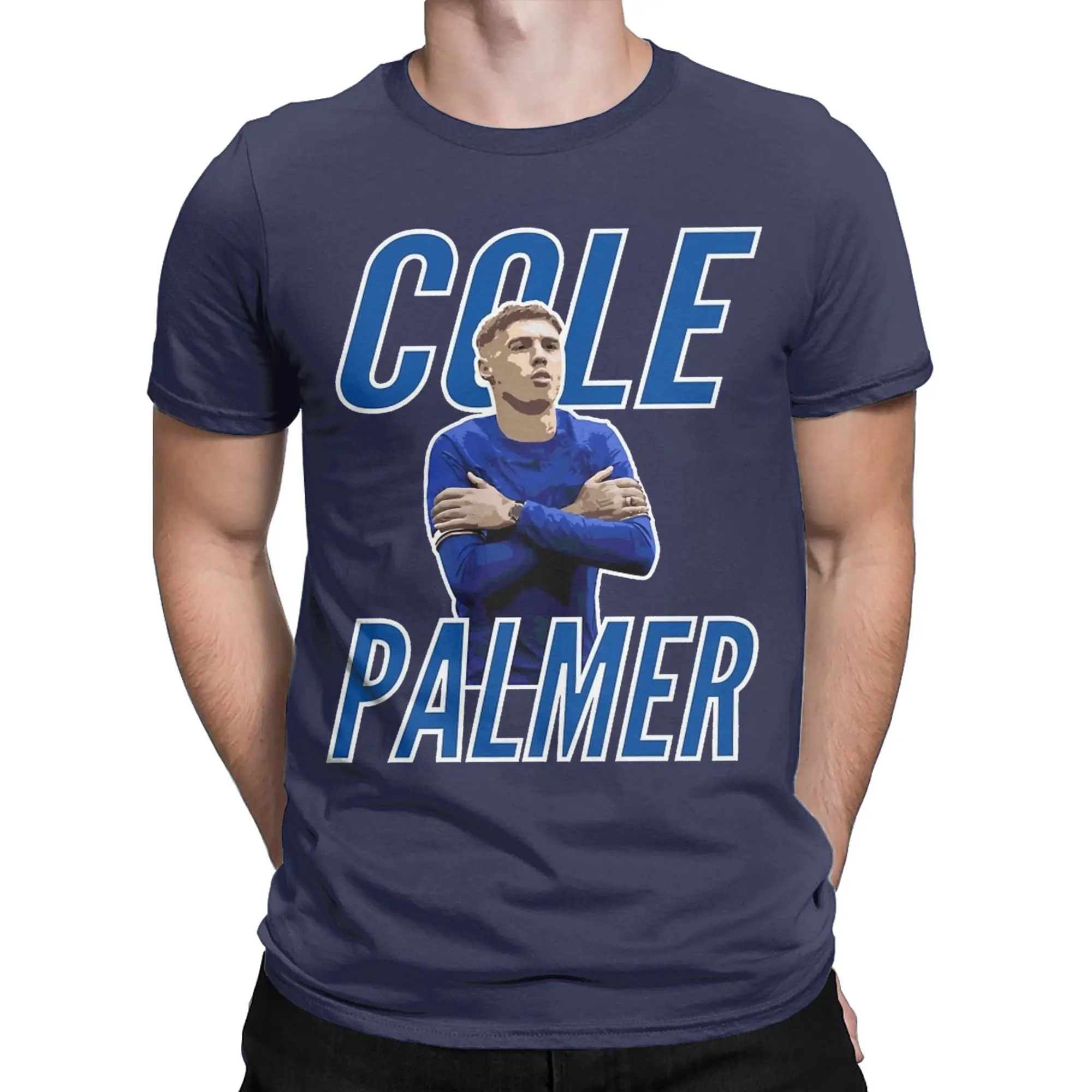 Cole Cold Palmer  Football T Shirt for Men Women Cotton Fun T-Shirts Round Collar  Tees Short Sleeve Clothing Plus Size