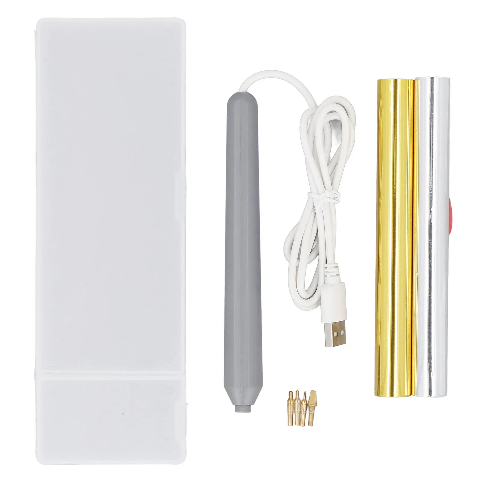 مجموعة أقلام فويل ساخنة للقصاصات ، مجموعات أدوات الختم ، قلم رسم لفة ، ذهب وفضة ، USB