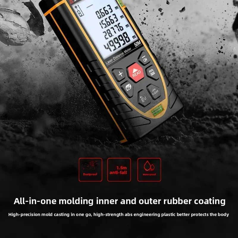 Premium Stable SNDWAY SW-M50 Laser Distance Meter 50M/70M/120M Digital Tape Measure Precision Rangefinder With Distance/Area/Vol