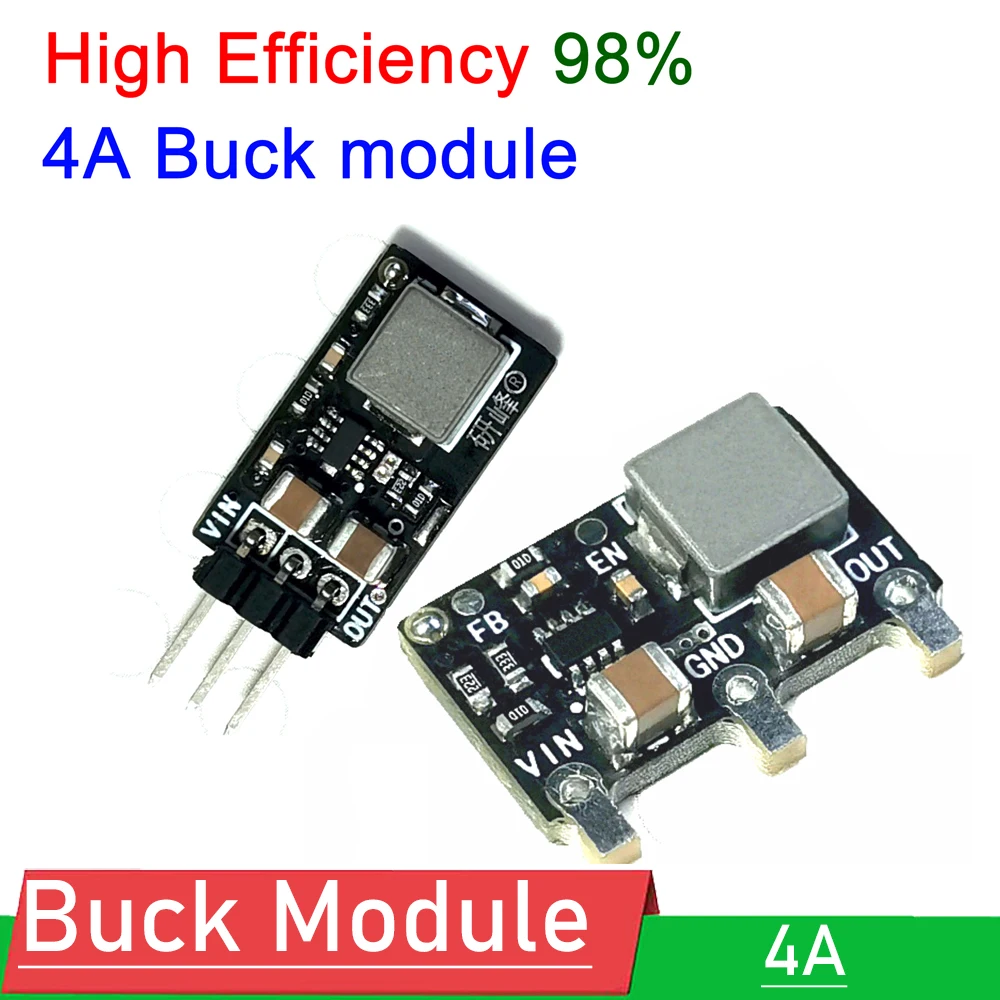 98% 4A Mini DC-DC Buck Converter 5.5V-16V 6V 9V 12V 15V to 5V 3.3V Step-down Voltage Regulator Power Supply Module