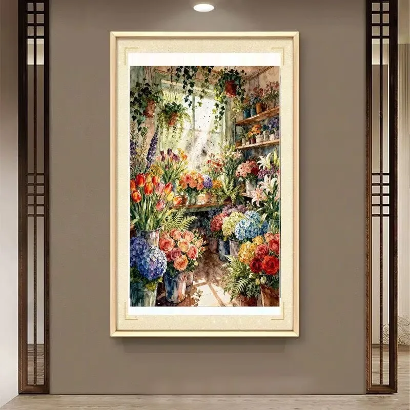 9CT 9CT 11CT DIY Cross Stitch Kit Embroidery Chinese Style Printed Set with Thread Needlework for Home Crafts greenhouse - Aliexpress Deal
