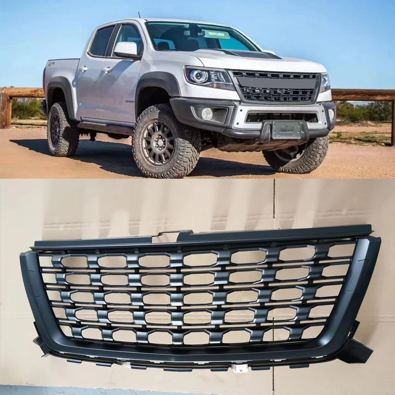 Modified Grill Mesh For Chevrolet Colorado S10 2016 2017 2018 2019 2020 North American Model Front Bumper Grille Racing Grill