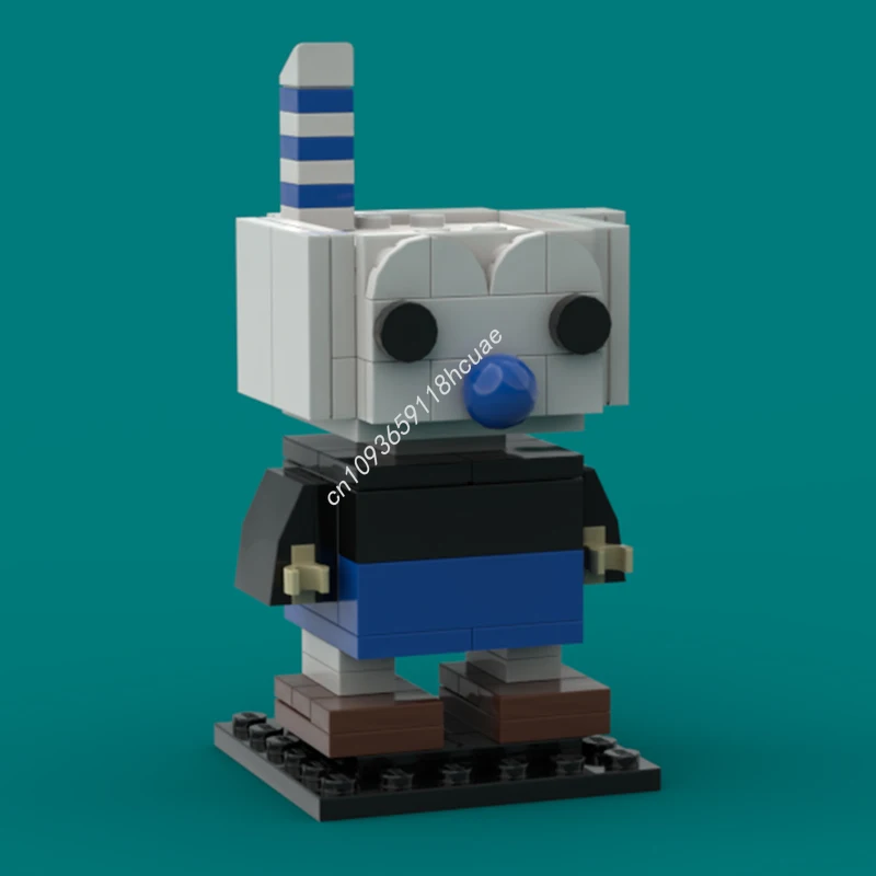 102 peças moc mugman brickheadz modelo blocos de construção brinquedos artesanais ideia de arquitetura modular presentes criativos de natal