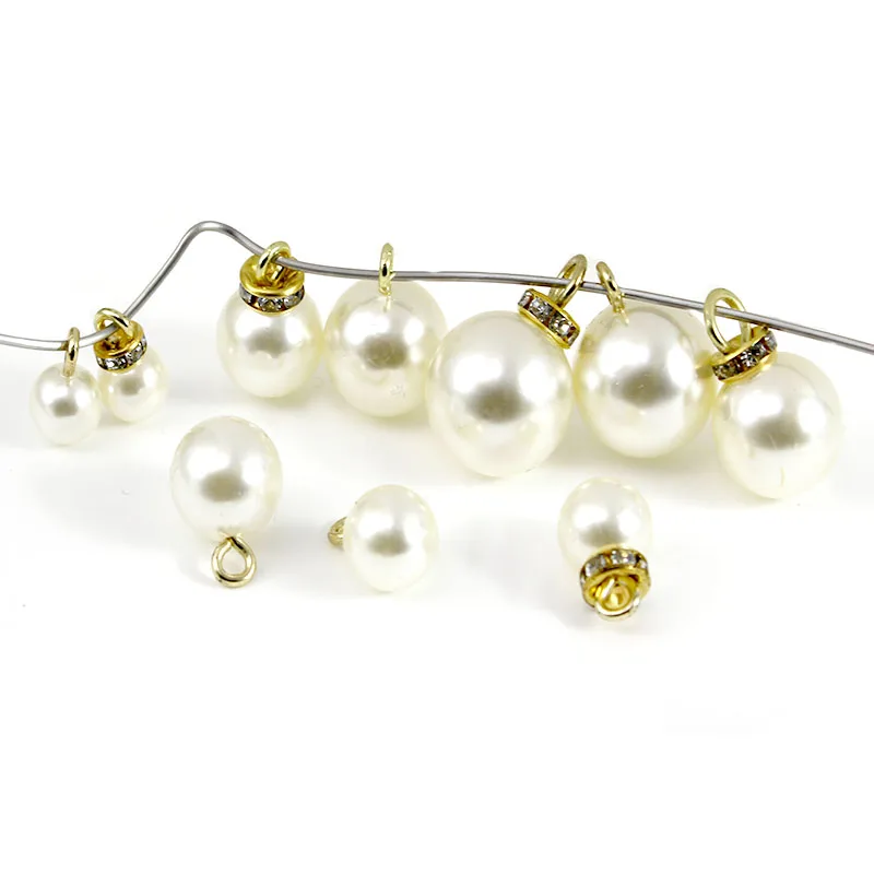 

20Pcs 8/10/12/16mm Imitation ABS Pearl Beads Charms Pendant for Earrings Bracelet Necklace Pendants DIY Jewelry Making Findings