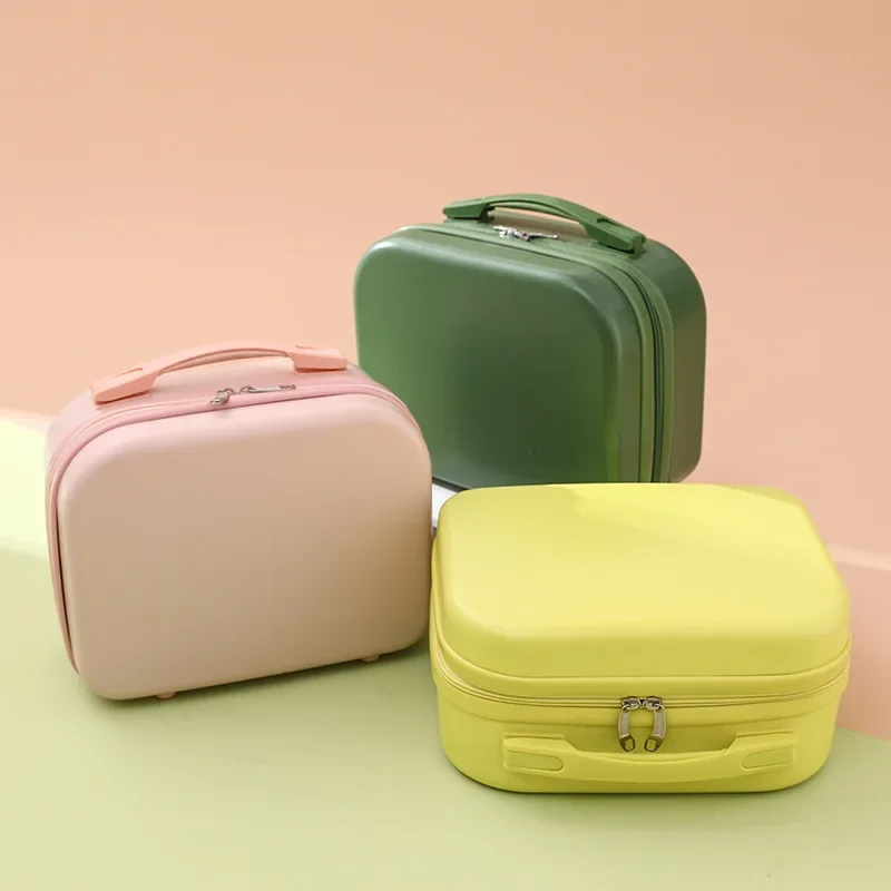 Female Makeup Suitcase Mini Box Portable Small Travel Bag Cosmetic Storage Box New Large Capacity Small Carry on Hand Luggage