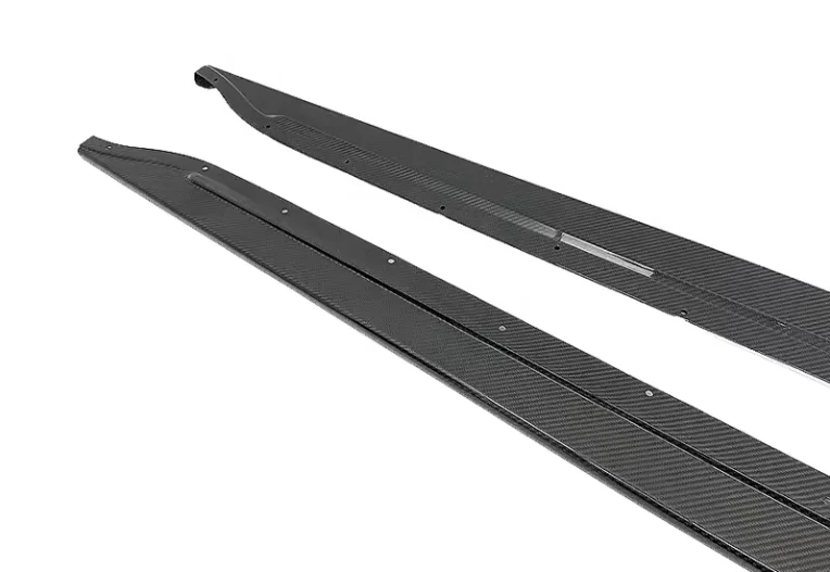 Dry Carbon Fiber Single-sided Flat Side Skirts Extension for  M4 G82 G83 2021+ Side Skirts