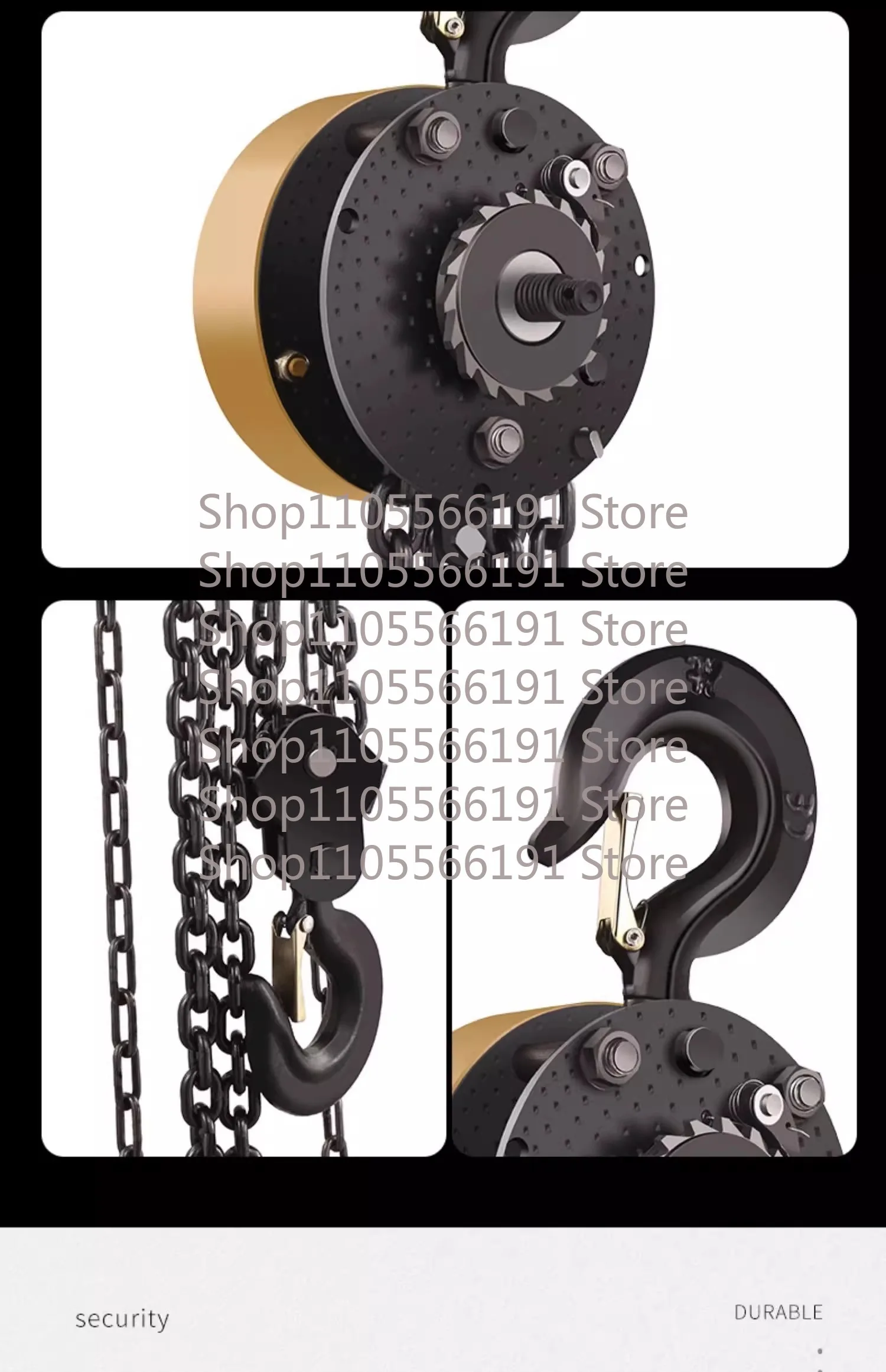 Hand Lifting Chain Lifting Crane Pulled Hoist, 2-ton, 1-ton Circular Hoist Reverse Chain Hoist