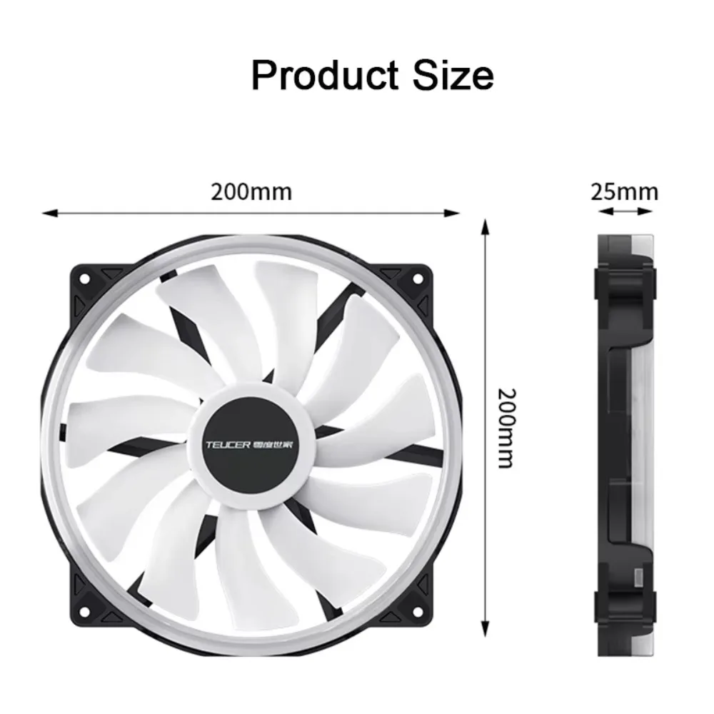 fd200-ventola-per-case-di-computer-da-200-mm-con-illuminazione-argb-5v-3-pin-ventola-di-raffreddamento-con-led-indirizzabili-elevata-capacita-di-flusso-d'aria-ideale-per-il-raffreddamento-del-case-di-pc-desktop