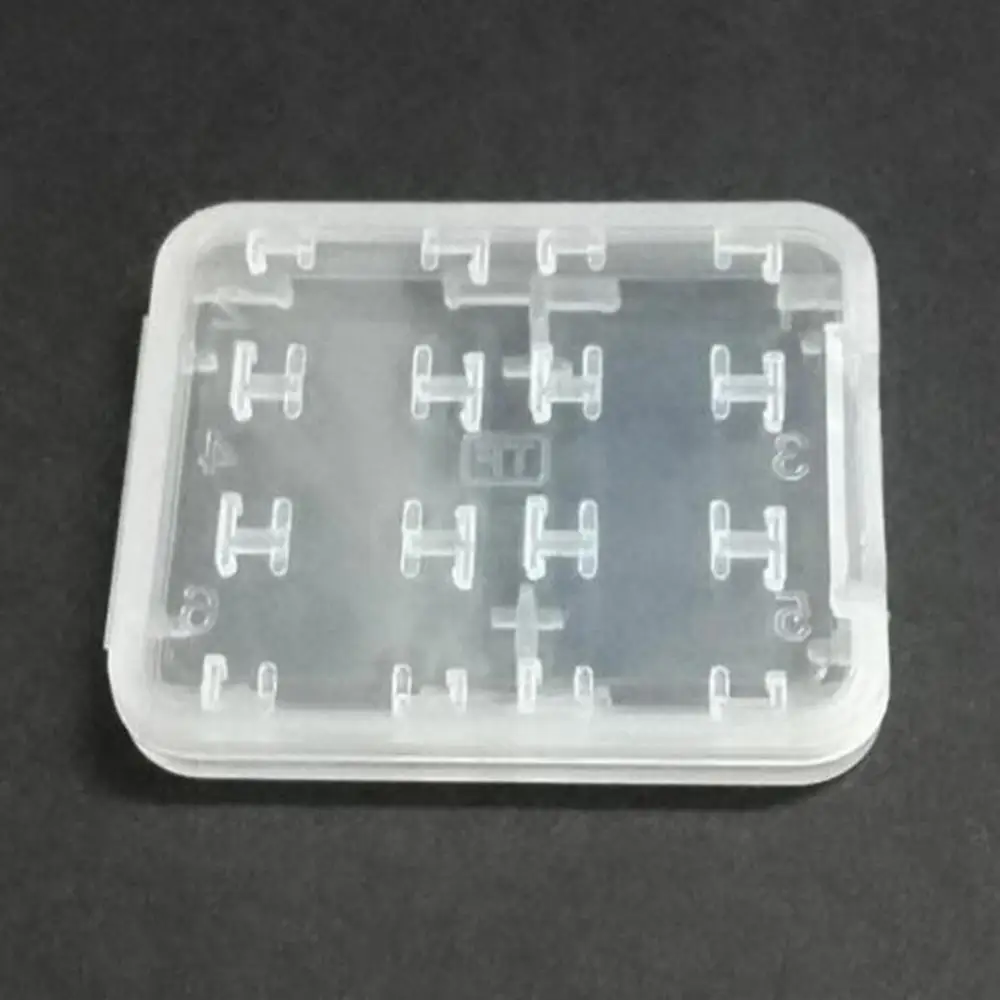 Memory Card Multifunctional Clear TF SDHC MSPD Storage Box Holder Case