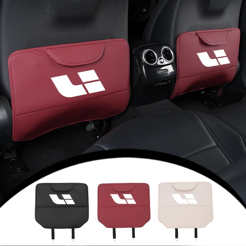 Car Seat Anti-Kick Pad Seatback Storage Protector Cover Accessories For Li L6 L7 L8 L9 ONE MEGA