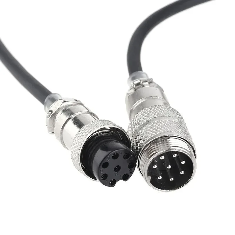 

8Pin Coiled Mic Microphone Extension Cable 8 Pin Aviation Male to Female For Yaesu ICOM KENWOOD Radio Walkie Talkie Accessories