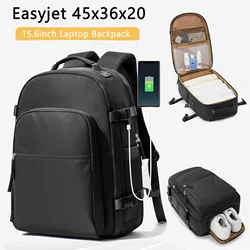 Easyjet 45x36x20 Travel Backpack Carry Ons Luggage Men Rucksack Airplane Approved 15.6Inch Laptop Backpack School Cabin Bag Pack