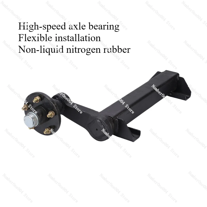 Suitable for 0.5 Tons-1.5T Trailer Rubber Torque Half AxleRear Axle Assembly 456 Holes, RV Axle AxleHub