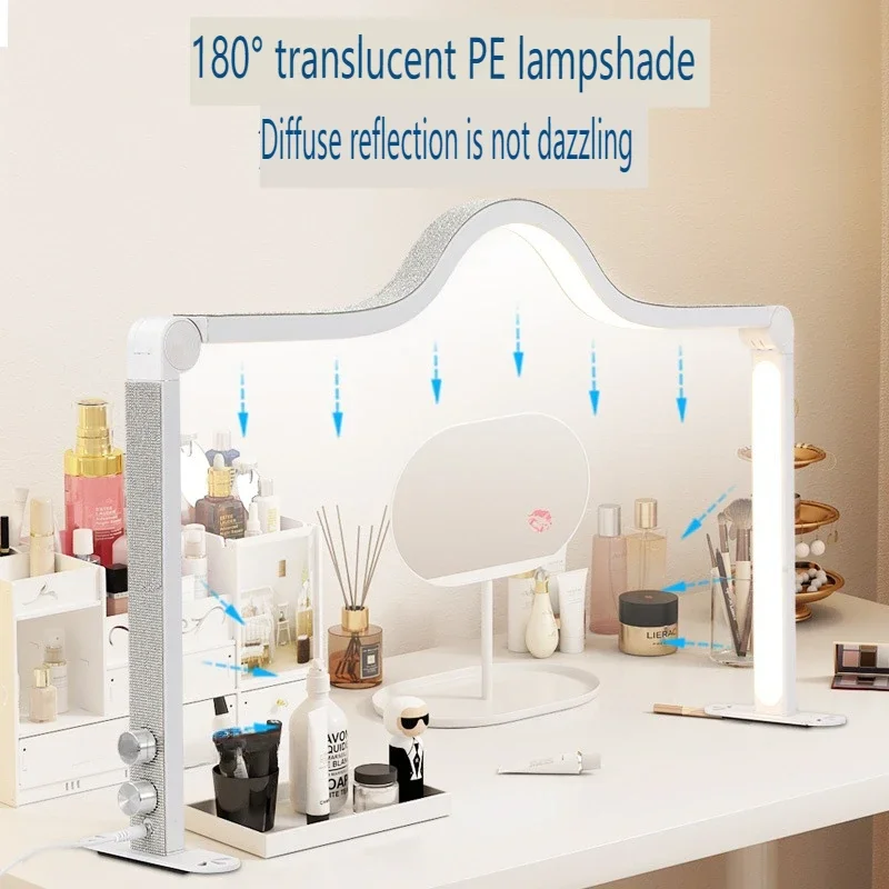 Knopf Typ LED Nagel lampe faltbare Diamant Bogen Lampe Maniküre Wimpern Tisch füllen Licht Schönheits salon Halbmond Licht für Nagel Schreibtisch