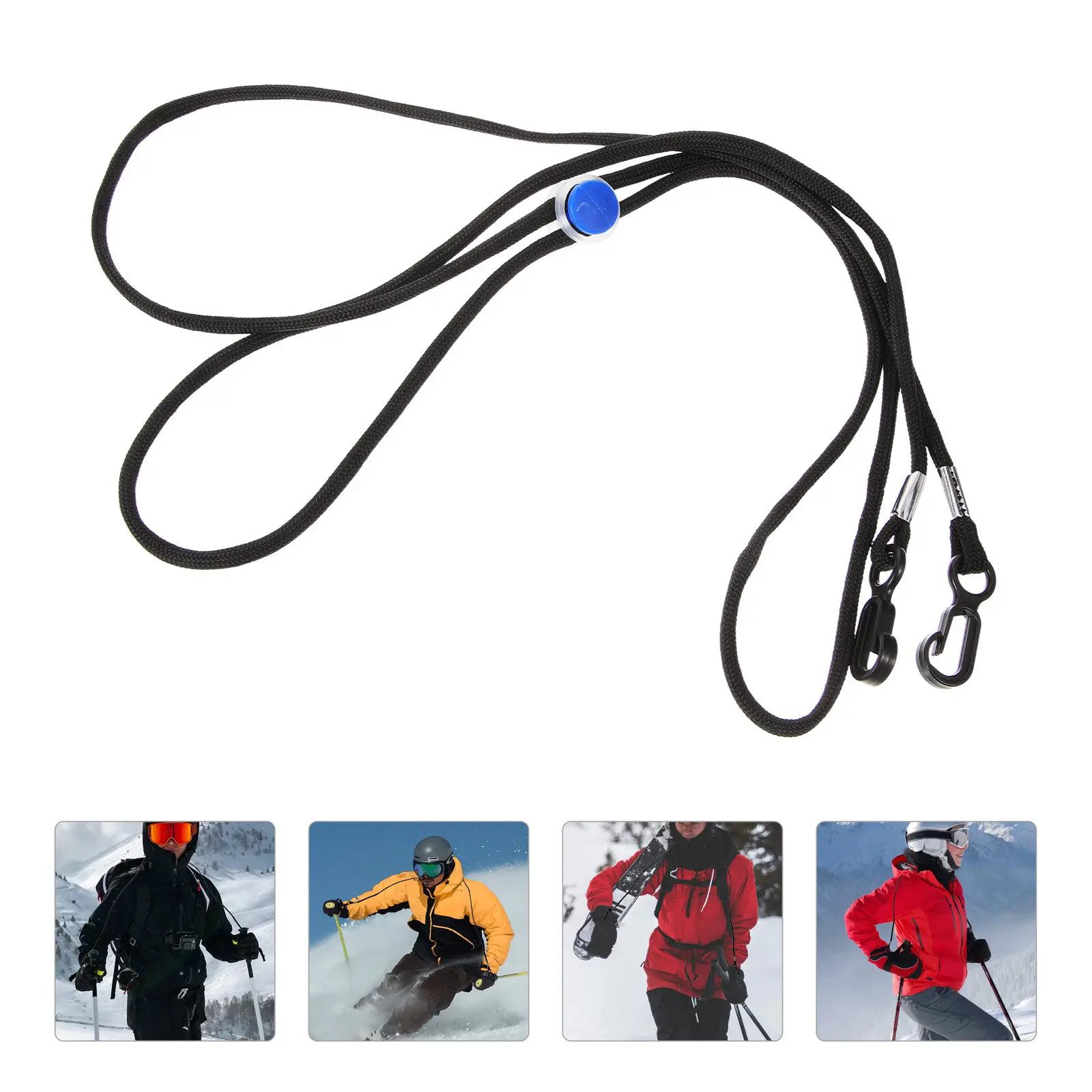 Nonslip glove strap rope anti lost holder for outdoor winter gloves kids skate mittens neck hanger portable strong nylon