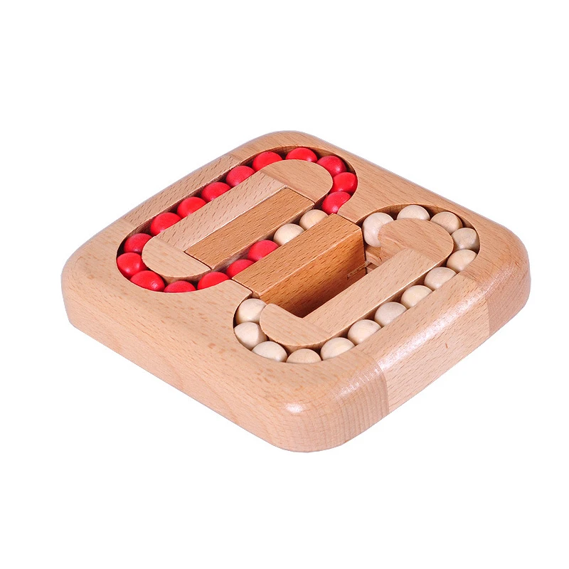 Rotating Magic Bean Fingertip Toy Wood Puzzles For Adults Kids IQ Games Juguetes Y Aficiones Rompicapo Bambini