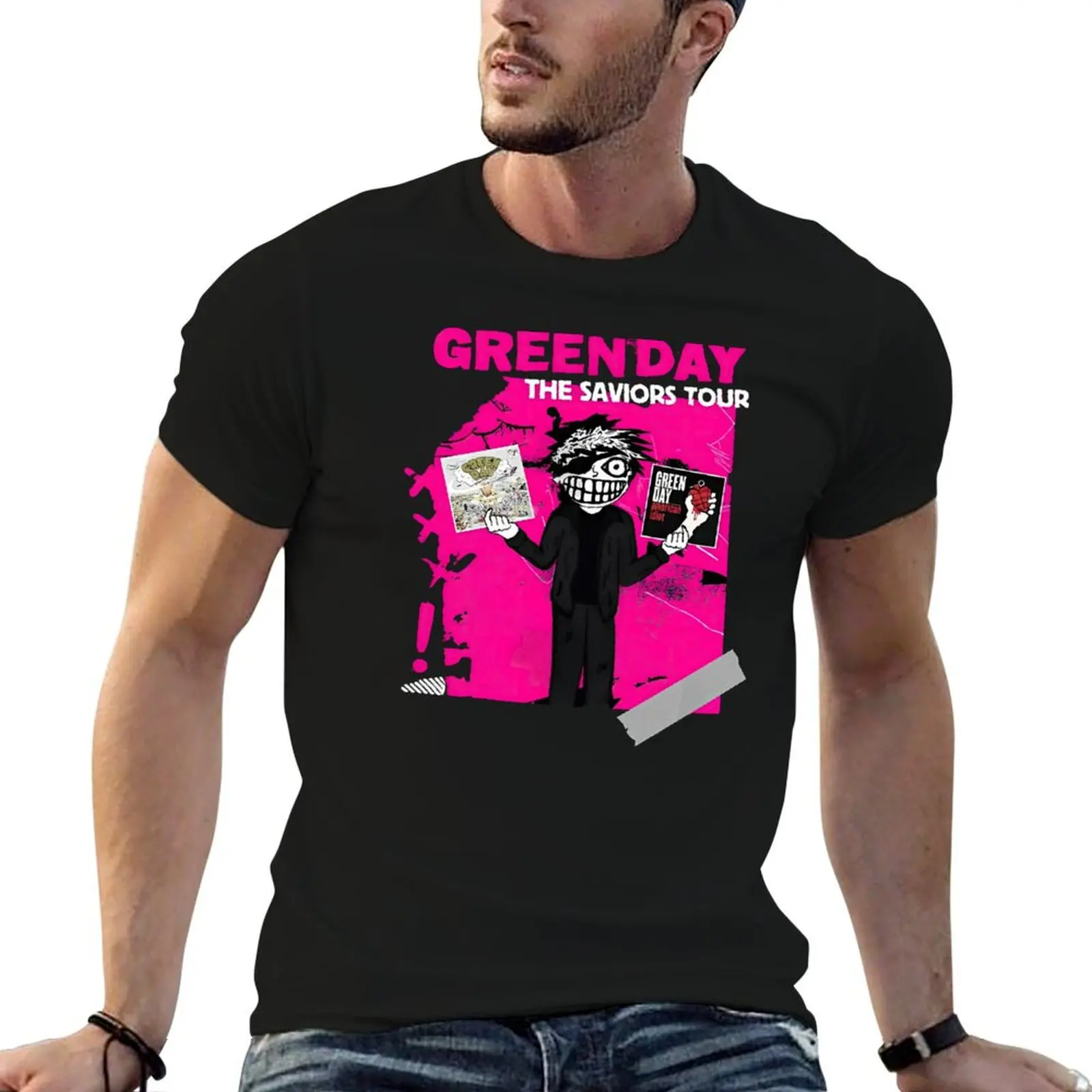

Green Day Tour T-Shirt cotton t shirt pack cotton t shirts man 100% T-Shirt