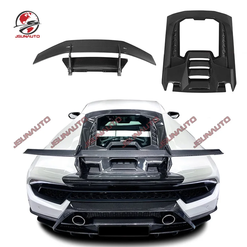 

Conversion Kit For Lamborghini Huracan Performante Style Carbon Fiber Engine Cover Bonnet For LP610 EVO Rear Wing Spoiler