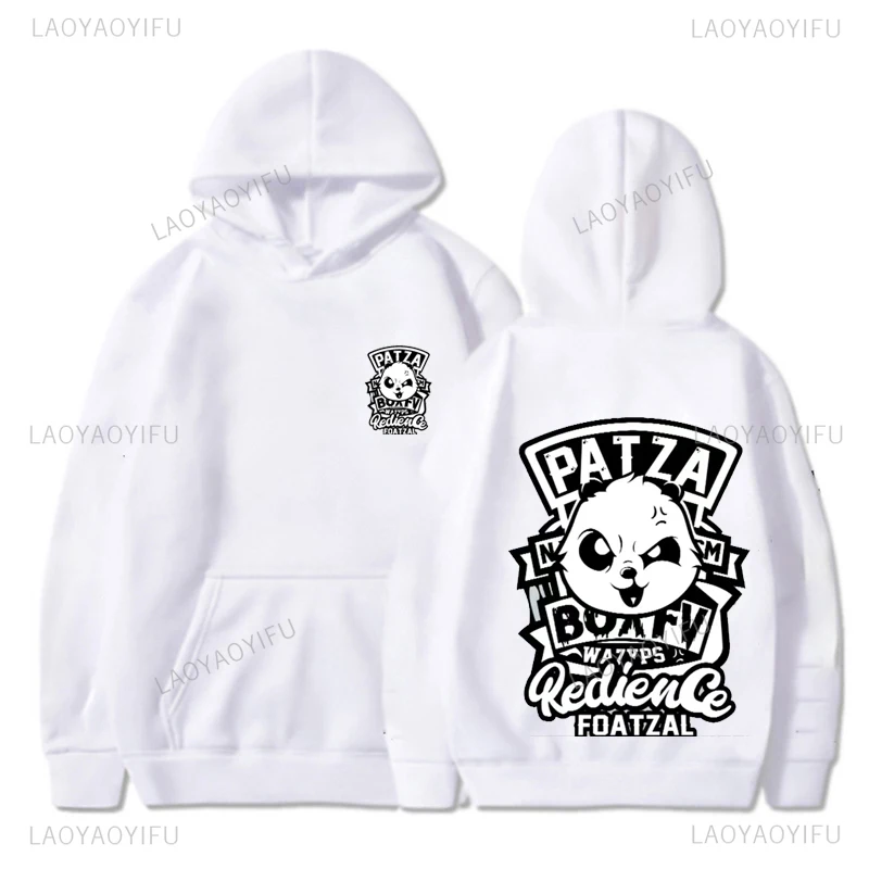 Hip Hop Panda gráfico dos homens impresso moletons com capuz, pulôver casual, streetwear, venda quente