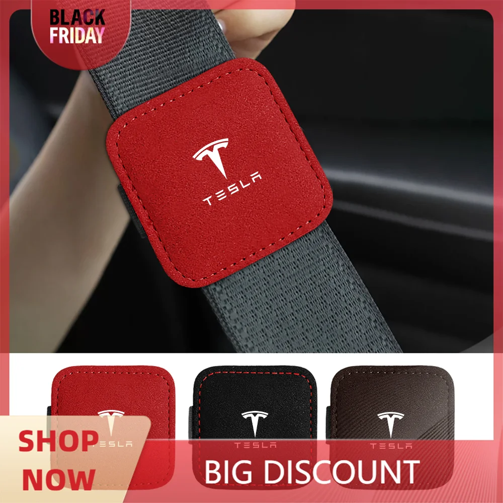Car Seat Belt Clip Adjustable Magnetic Fixed Limiter For Tesla Model 3 Y S X 2021 Roadster Cybertruck Juguete WYE K80 SpaceX