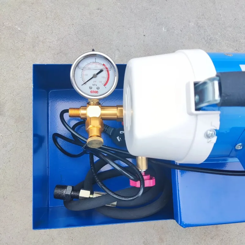Portable Stainless Steel Electric Pressure Test Pump 180L/H Flow Rate Double Cylinder OEM Customizable