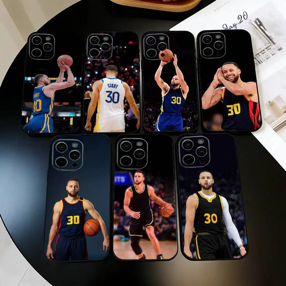 

BASKETBALL S-Stephen C-Curry 30 SC Phone Case For iPhone 17,16,15,14,13,12,11 Plus,Pro Max,XS,Soft Silicone Black Cover