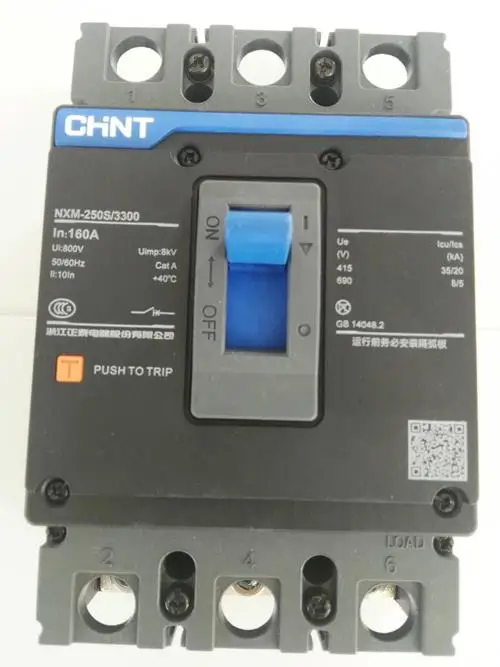 CHINT NXM series Moulded Case Circuit Breaker 50KA 3P MCCB NXM-1600S/3300T 1000A NXM-1600S/3300T 1250A NXM-1600S/3300T 1600A