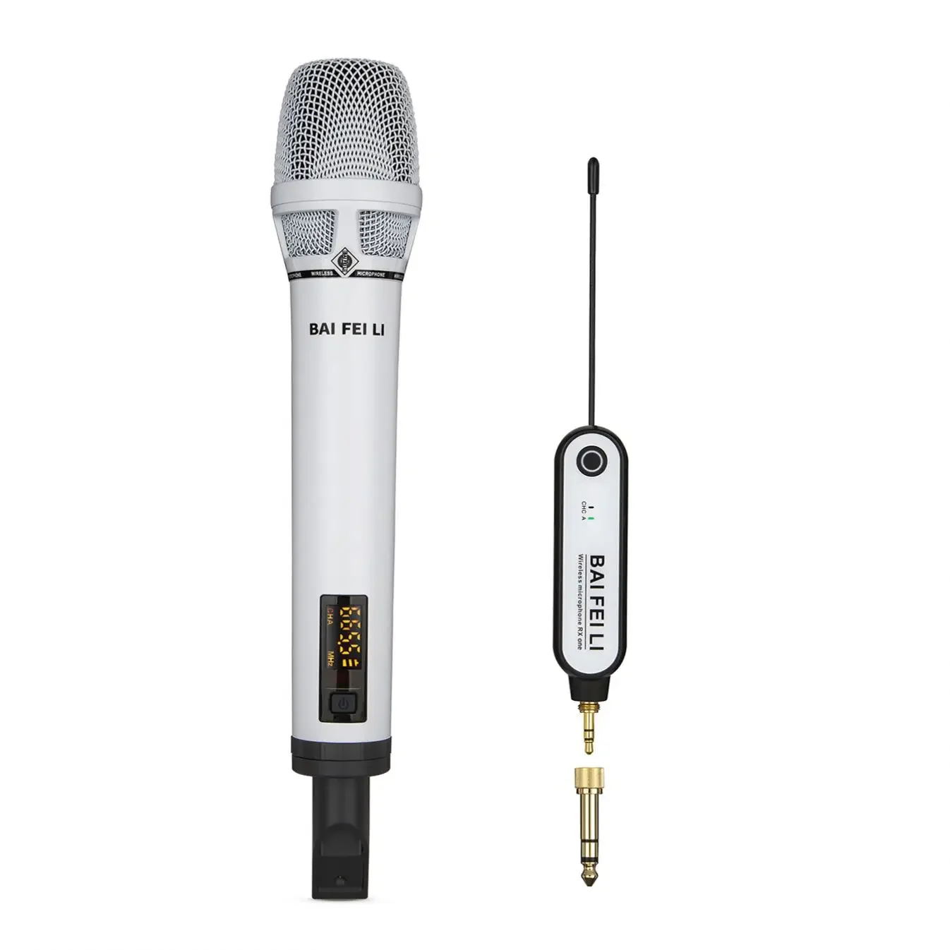 TA100A Rechargeable UHF Wireless Handheld Microphone For Singing Recording Compatible Mixer Speaker Factory Wholesale