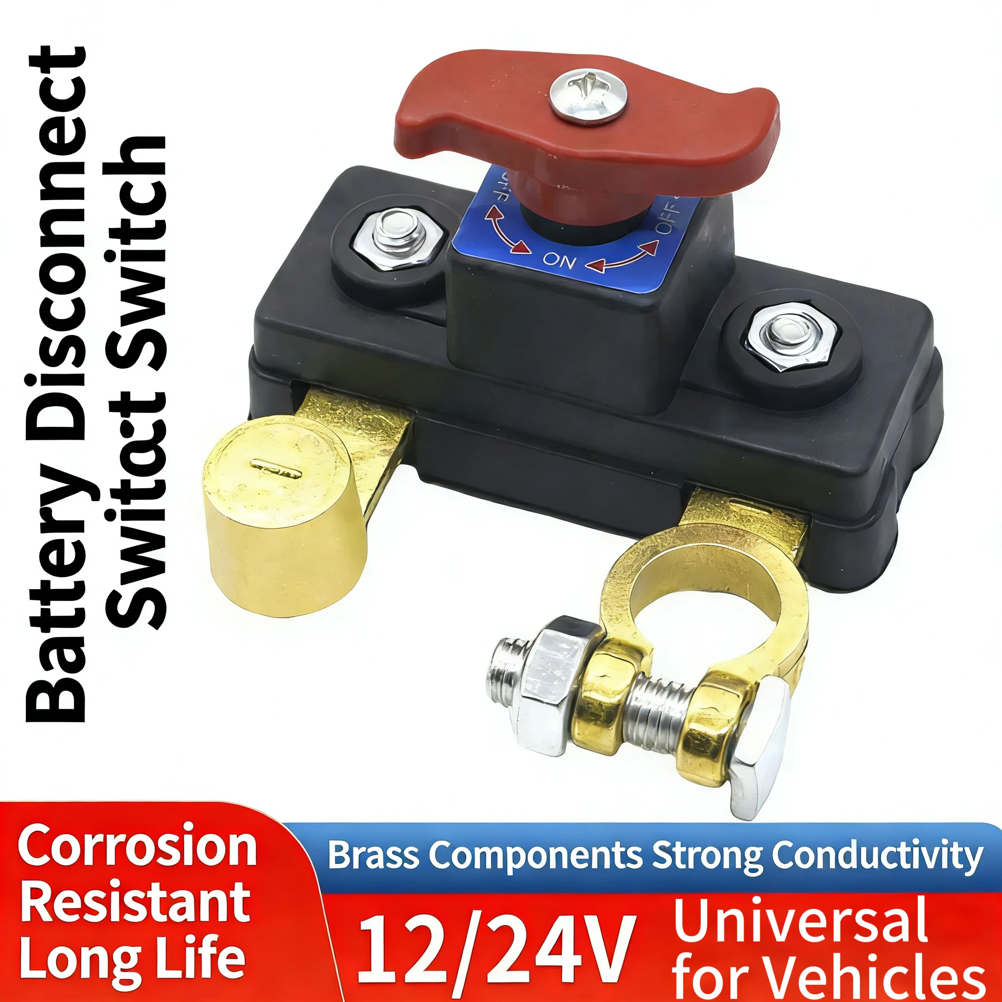 Car Battery Disconnect Switch Manual Automatic Circuit Breaker Anti-Power Off Leakage Protector Universal Auto Parts 12V/24V ﻿