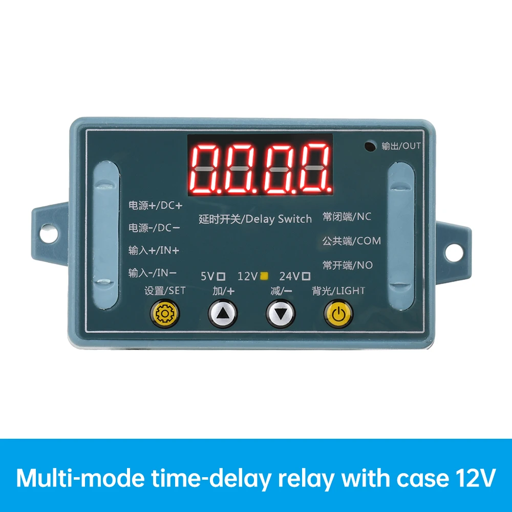 Multifunction Delay Relay Timer Switch Time Relay Switch 0.1S~999Min Adjustable LED Display For Water Pump Control Motor Control