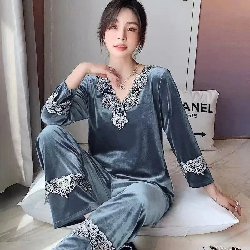 

Pajama Pants Set Women's Clothing Homewear Spring Autumn Winter Comfortable Soft Simple Casual Breathable Loose Fit Large Size