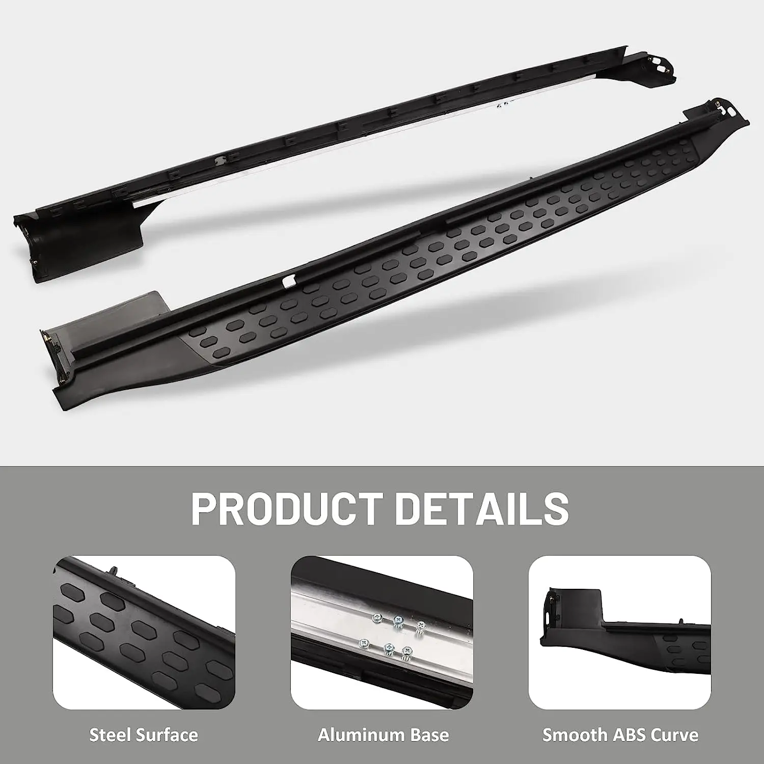 Car Running Boards Side Steps Fit for Jeep Grand Cherokee L 3-Row 2021-2024