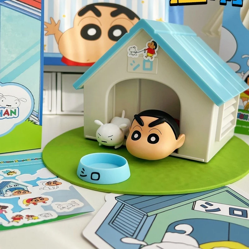 

Crayon Shin-Chan Kawaii Anime Bluetooth Audio Ornament Nohara Shiro Xiaobai Cartoon Desktop Gifts Action Figure Collectible