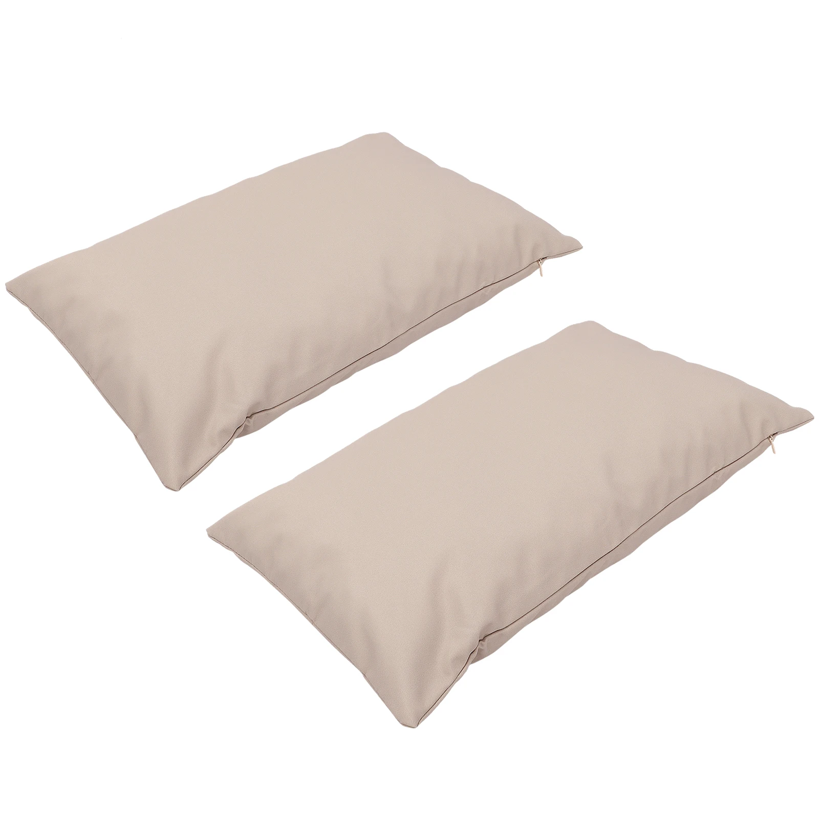 

2 pcs Car Cushion Cover Pillow Covers Smooth Polyester Outdoor Home Car Cushion Protective Sofa Decorative Zipper