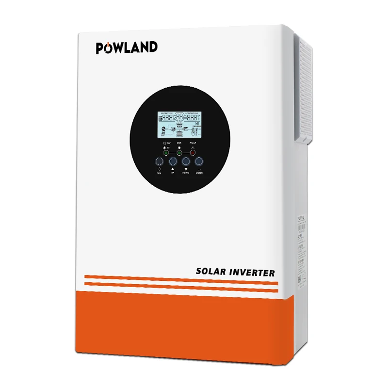 POWLAND 6.2KW onduleur hybride MPPT 48V 220V Max PV 500VDC 6500W entrée 120A chargeur solaire BMS Support parallèle 12 pièces avec WIFI