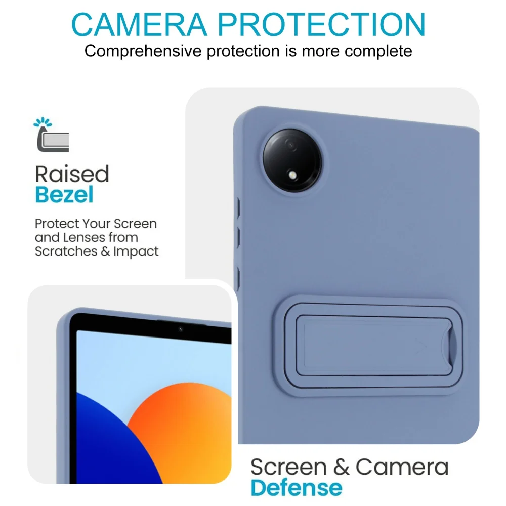 For Xiaomi Redmi Pad SE 8.7 2024 Tablet Case PC+TPU Hybrid Hard Shell With Kickstand Shockproof Anti‑Drop Protective Cover