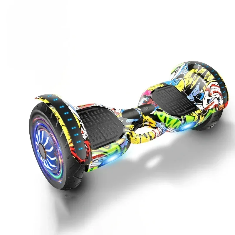 10 Inch Bluetooth Music Led Light Two Wheel Smart Self-balancing Scooter cheap electric hoverboard for kids