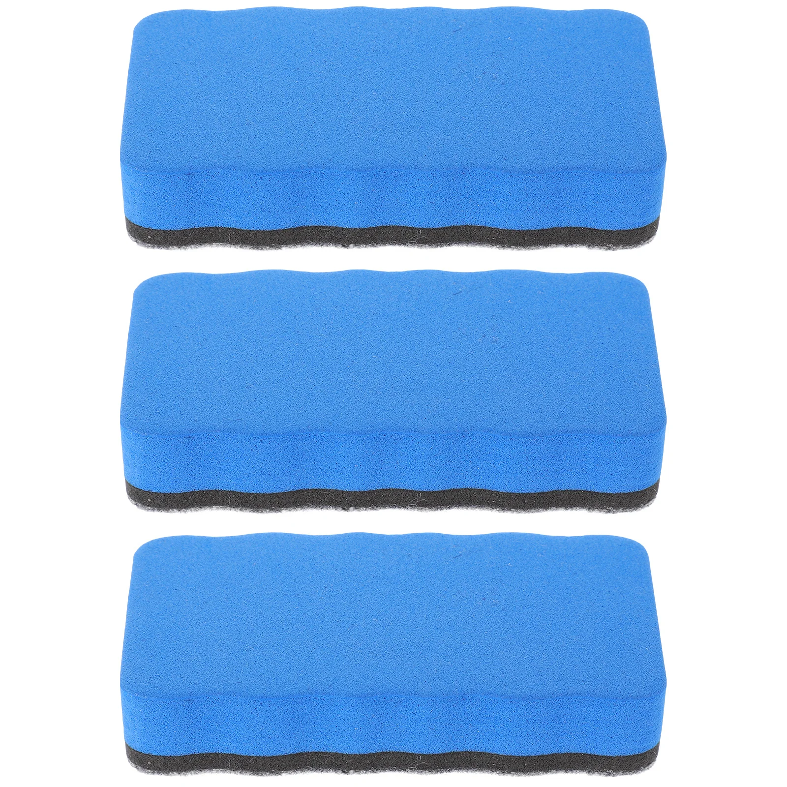 3Pcs Whiteboard Eraser Reusable Dry Erase Tool Eva Material Office Classroom Home School Use Washable Lightweight Non Toxic