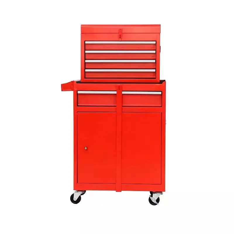 Auto Repair Tool Trolley Tin Workshop Work Cabinet Removable Storage Maintenance Trolley